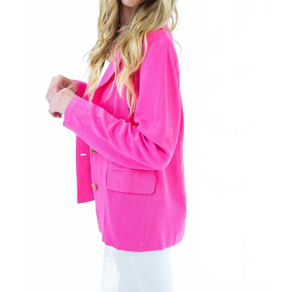 NEW JODIFL biggest moments blazer in hot pink - Picture 3 of 6